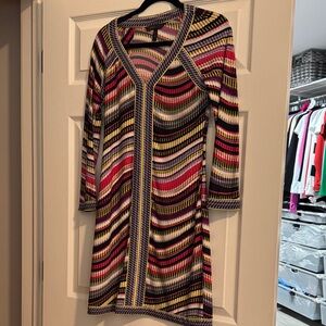 BCBG Multicolor Striped Women's Dress